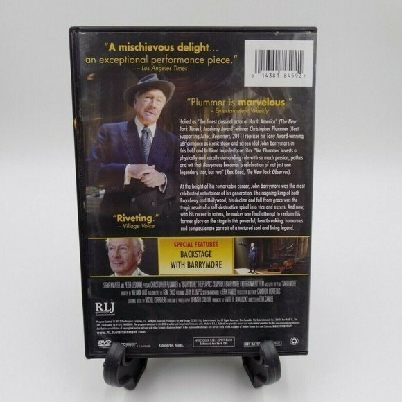 Barrymore Christopher Plummer - DVD - Ex-Rental - Picture 2 of 3